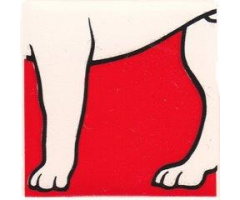 Duplo, Tile 2 x 2 x 1 with Dog Mosaic Picture 05 Pattern (Set 1078)