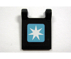 Flag 2 x 2 Square with Maersk Logo Pattern (Sticker) - Set 10219