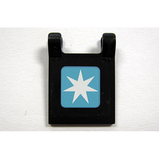 Flag 2 x 2 Square with Maersk Logo Pattern (Sticker) - Set 10219