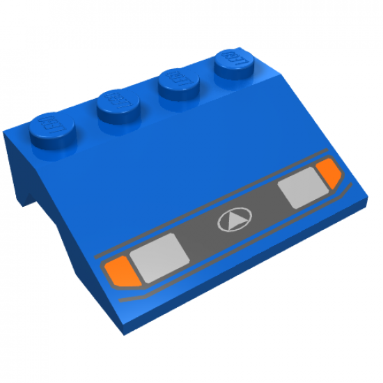 Vehicle, Mudguard 3 x 4 Slope with Headlights Pattern