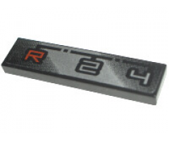 Tile 1 x 4 with 'R-2-4' Gearbox Pattern (Sticker) - Set 8466
