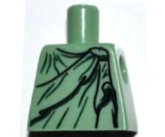 Torso Female Black and Dark Green Robe Pattern (Lady Liberty)