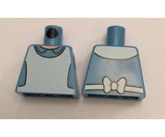 Torso Dress with Collar and White Pinafore / Apron Pattern