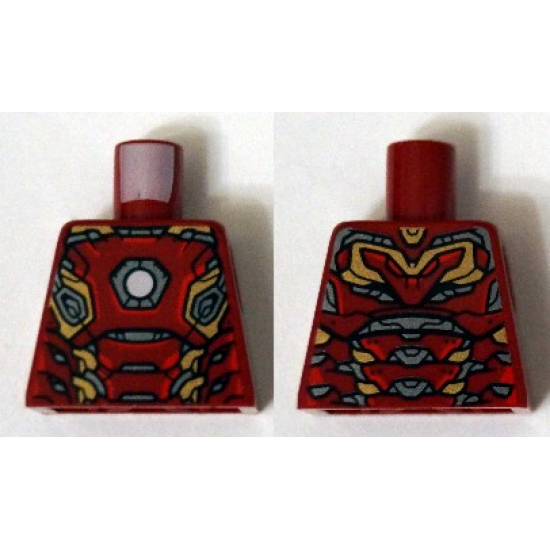 Torso Armor with White Circle and Gold and Silver Plates Pattern