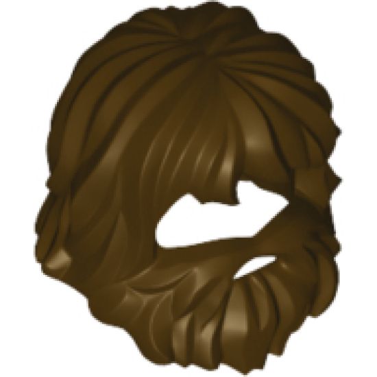 Minifigure, Hair Beard and Mouth Hole