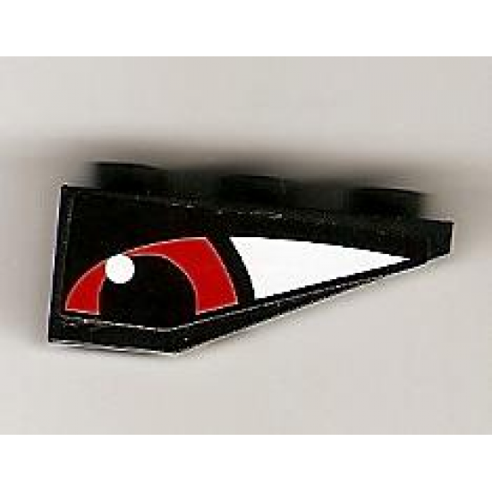 Slope, Inverted 33 3 x 1 with Red Eye Left Pattern (Sticker) - Set 8277