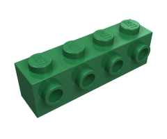 Brick, Modified 1 x 4 with 4 Studs on 1 Side