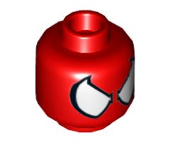 Minifigure, Head Alien with Spider-Man Eyes and No Web Pattern - Hollow Stud