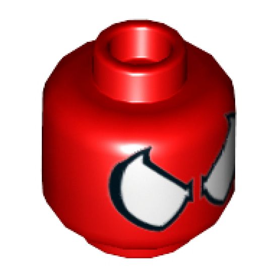 Minifigure, Head Alien with Spider-Man Eyes and No Web Pattern - Hollow Stud