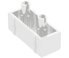 Vehicle Gas Tank 2 x 4 with Two Pins