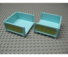 Scala Box 7 x 7 x 3 with 3 Sides with Small Dots Pattern on Both Sides (Stickers) - Set 3119