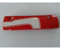 Technic, Panel Curved 11 x 3 with White Curved Stripe Pattern Model Left Side (Sticker) - Set 8258