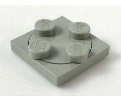 Turntable 2 x 2 Plate, Base with Light Gray Turntable 2 x 2 Plate, Top (3680 / 3679)