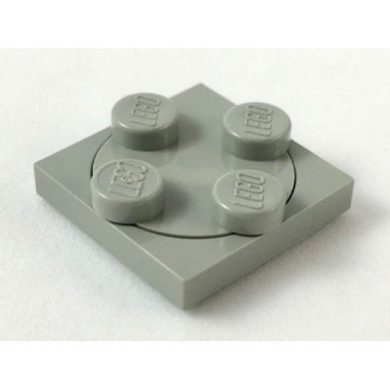 Turntable 2 x 2 Plate, Base with Light Gray Turntable 2 x 2 Plate, Top (3680 / 3679)
