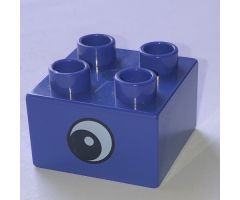 Duplo, Brick 2 x 2 with Eye, Elephant's Pattern