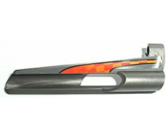Technic, Panel Fairing # 7 Small Long, Large Hole, Side A with Large Red and Orange Checkered Pattern (Sticker) - Set 8473
