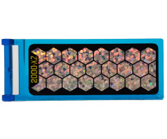 Flag 7 x 3 with Rod with Space Port Solar Array with '2000-XZ' Pattern (Sticker) - Sets 6454 / 6456 / 6458