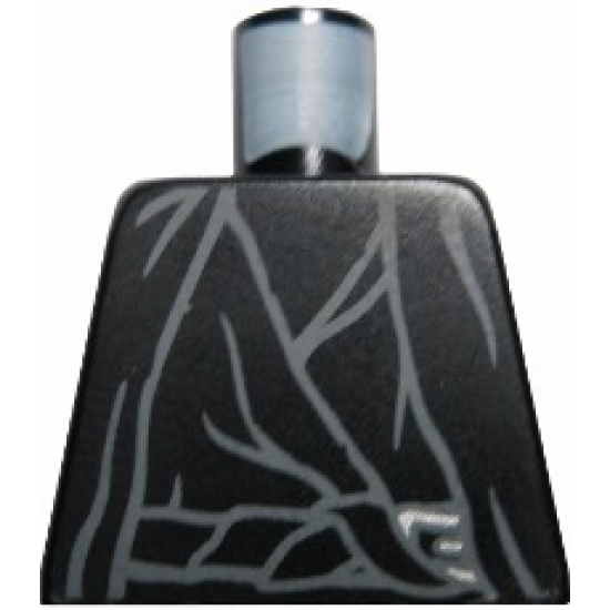 Torso LotR Cloak with Gray Folds Pattern (Ringwraith)