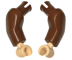 Arm Large with Pin, (Matching Left and Right) Pair with Light Nougat Hands