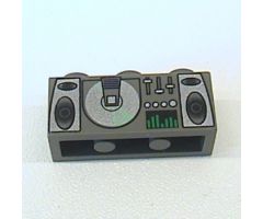 Brick 1 x 3 with Radio and CD Player Pattern