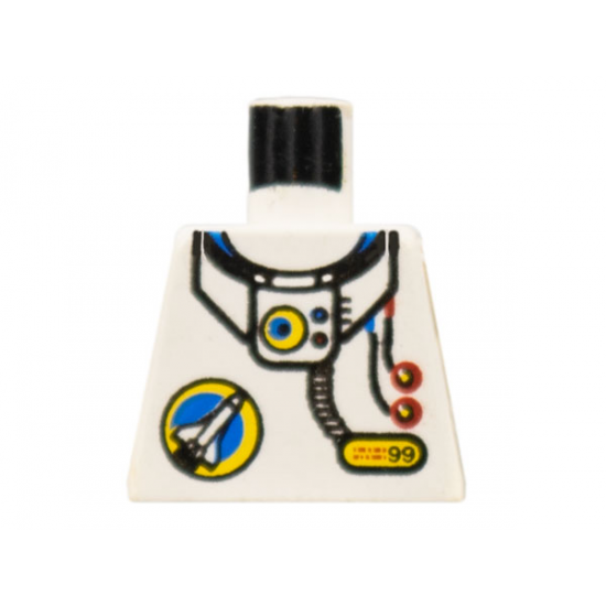 Torso Space Port Logo, Tube and Two Red Buttons Pattern