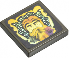 Tile 2 x 2 with HP Dumbledore Hologram Pattern (Sticker) - Sets 4708 / 4709