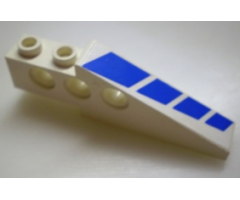 Technic Slope Long with Blue Stripes Pattern Right (Sticker) - Set 8824