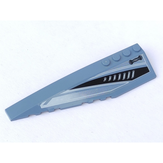 Wedge 12 x 3 Left with Alpha Team Arctic Side-Only Long Grille Pattern (Sticker) - Set 4770