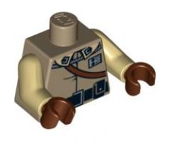 Torso SW General Calrissian Braid, Badge, Black Belt and Shoulder Strap Pattern / Tan Arms / Reddish Brown Hands