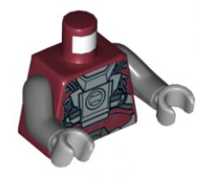 Torso SW Armor Sith Warrior Pattern / Dark Bluish Gray Arms / Light Bluish Gray Hands