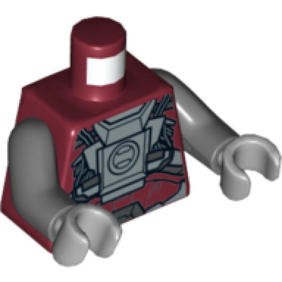 Torso SW Armor Sith Warrior Pattern / Dark Bluish Gray Arms / Light Bluish Gray Hands