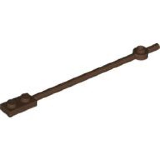 Bar 12L with 1 x 2 Plate End Solid Studs and 1 x 1 Round Plate End