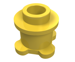 Brick, Round 1 x 1 x 2/3 with Flower Edge (4 knobs on base)