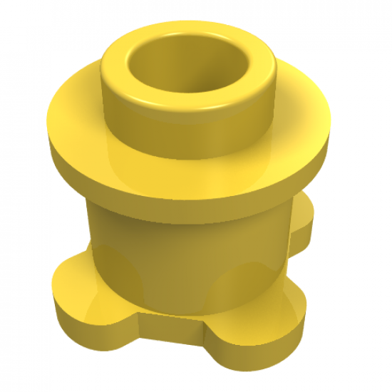 Brick, Round 1 x 1 x 2/3 with Flower Edge (4 knobs on base)