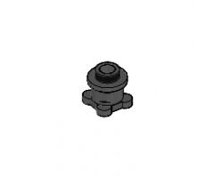 Brick, Round 1 x 1 x 2/3 with Flower Edge (4 knobs on base)