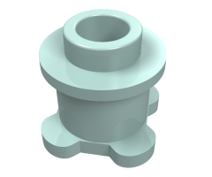 Brick, Round 1 x 1 x 2/3 with Flower Edge (4 knobs on base)