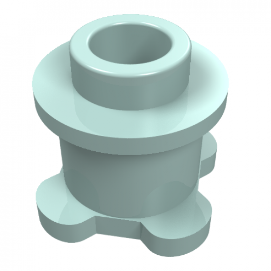 Brick, Round 1 x 1 x 2/3 with Flower Edge (4 knobs on base)