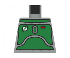 Torso SW Mandalorian Armor Plates Green Pattern (Boba Fett)