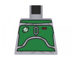 Torso SW Mandalorian Armor Plates Green Pattern (Boba Fett)