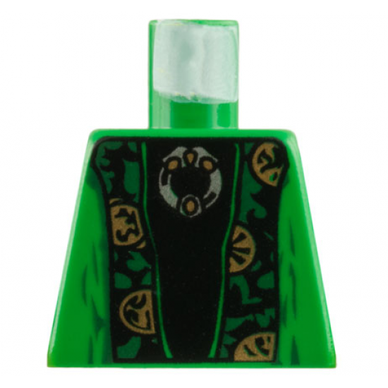 Torso Harry Potter McGonagall Green and Gold Trim Pattern