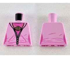 Torso Female Jacket, Dark Pink Shirt, Gold Time Turner and Silver Zipper Pattern