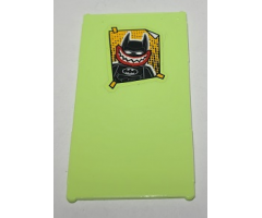 Glass for Window 1 x 4 x 6 with Batman Poster with Joker Smile Pattern (Sticker) - Set 70912