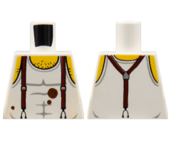 Torso Pharaoh's Quest Tank Top with Suspenders, Mud and Hairy Chest Pattern