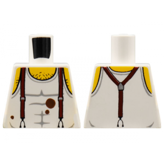 Torso Pharaoh's Quest Tank Top with Suspenders, Mud and Hairy Chest Pattern