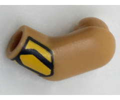 Arm, Left with Bright Light Orange Cuff Pattern