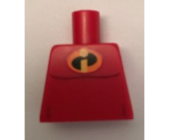 Torso Muscles Outline with Incredibles Logo Pattern