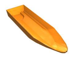 Boat Hull Unitary 28 x 8 Base