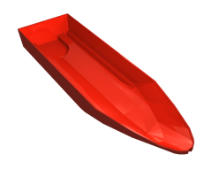 Boat Hull Unitary 28 x 8 Base
