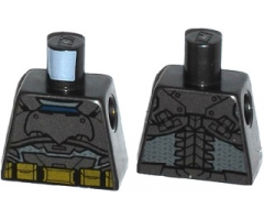 Torso Batman Logo with Body Armor and Gold Belt Pattern