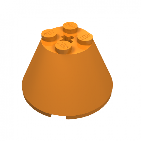 Cone 4 x 4 x 2 with Axle Hole